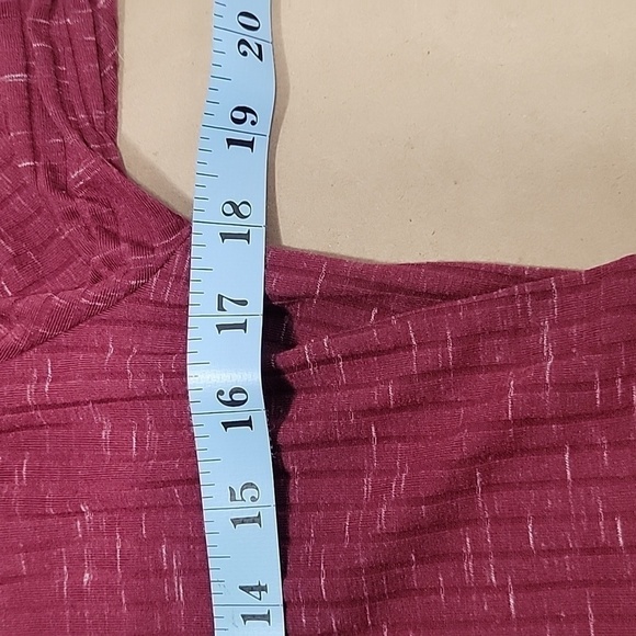 Faded Glory Mock Neck Swing Dress, Size M (8-10), EUC.  Merlot Wine Combo Color - Picture 6 of 10